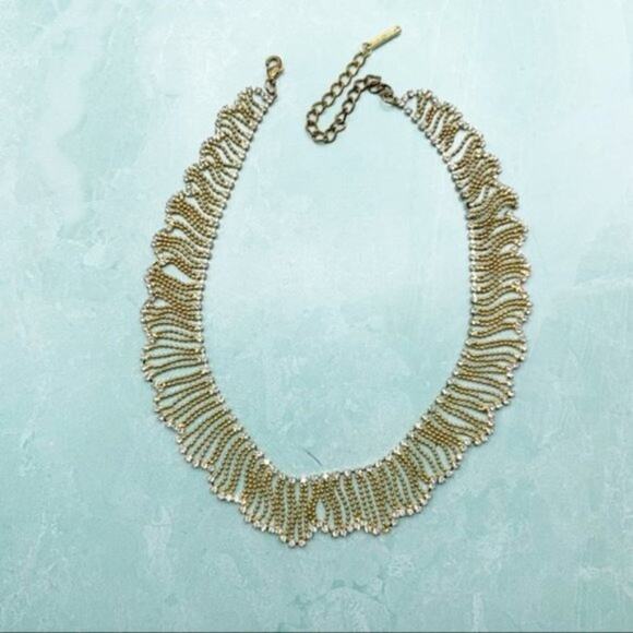 Saks Fifth Avenue Gold Holiday Choker Necklace - Picture 1 of 5
